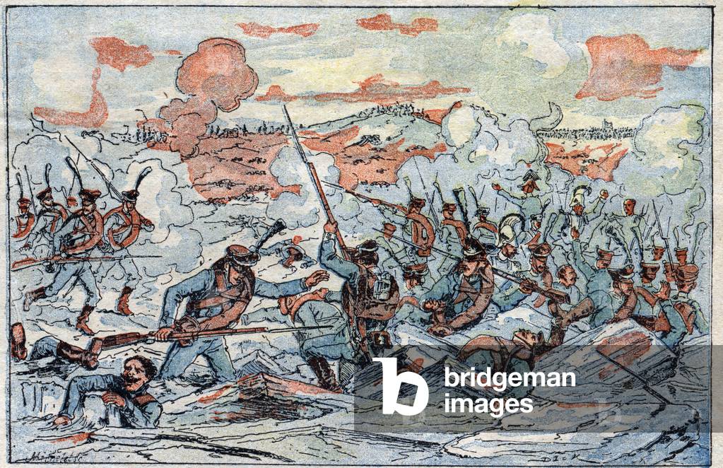 Representation of the Battle of Austerlitz, or Battle of the Three Emperors, on 02/12/1805.