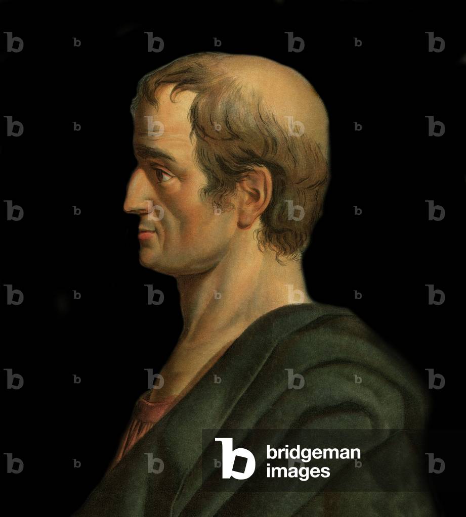 Solon Greek lawyer, poet and merchant - Portrait of Solon, legislator and poet of Athenes