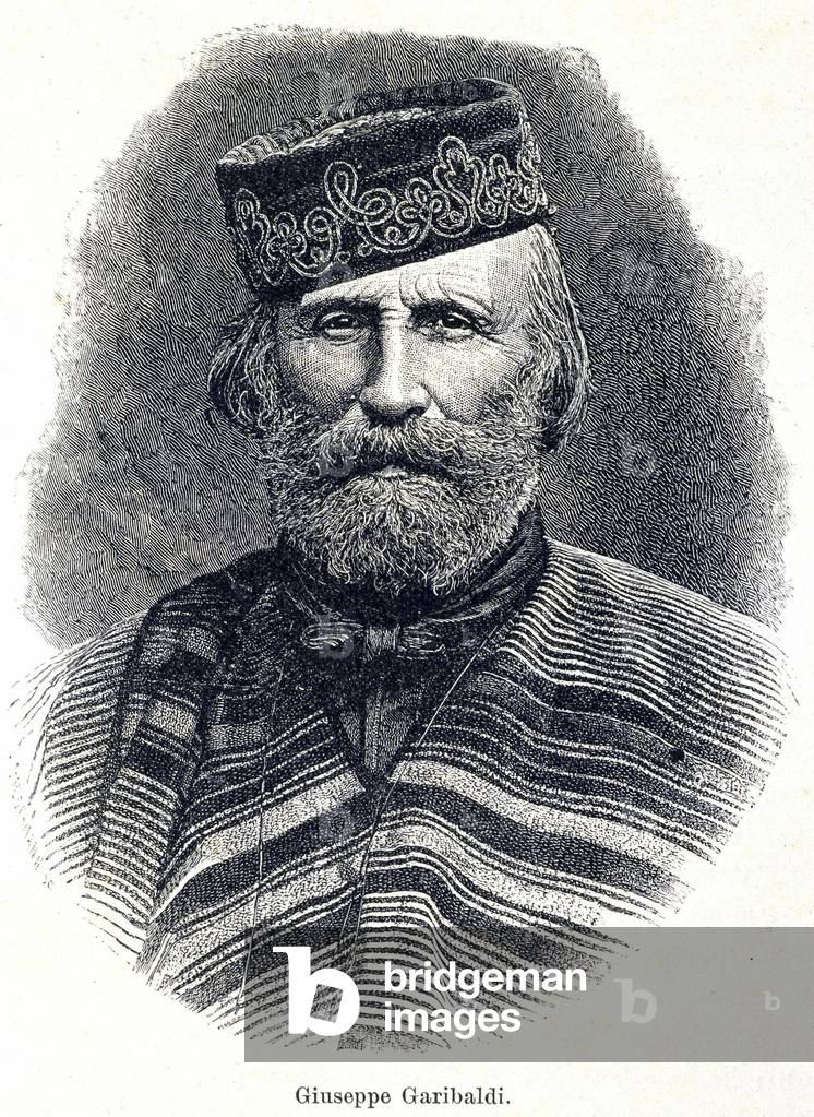 Portrait of Garibaldi (1807 - 1882), 19th century