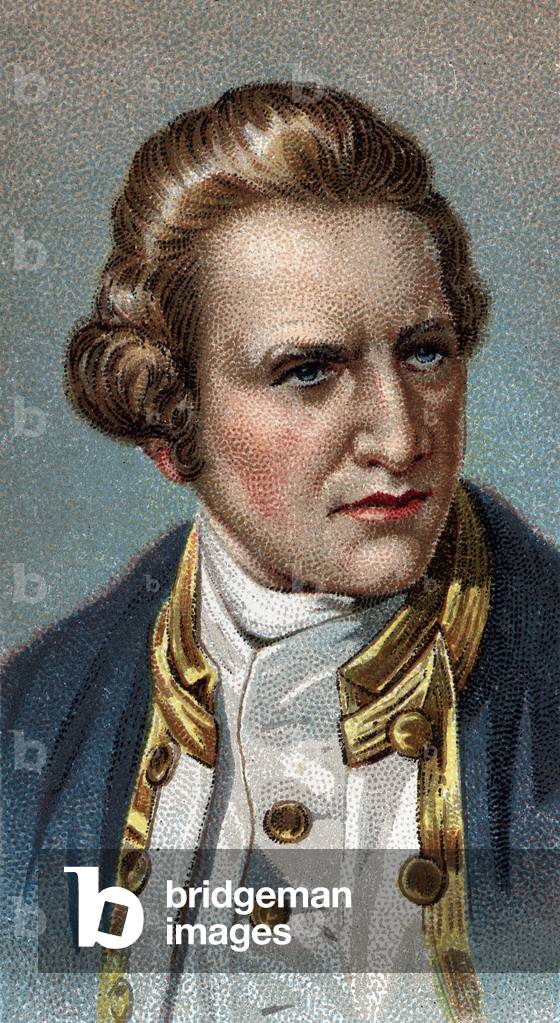 Portrait of James Cook - Portrait of James Cook, British navigator - From series 