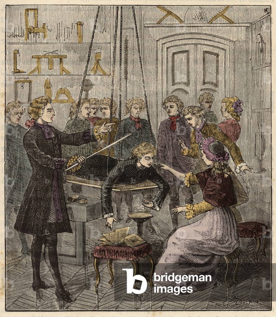 "Experiment sur l'electricite par l'abbe Jean Antoine (Jean-Antoine) Nollet (1700-1770) - Esperimento elettric