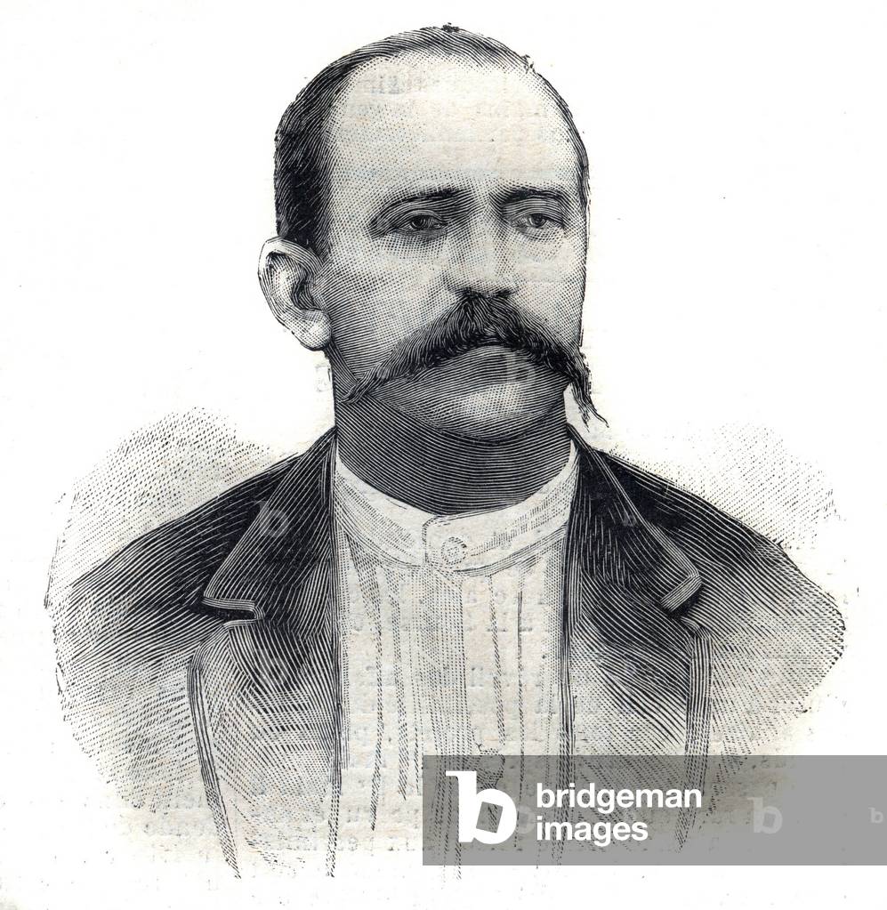 Portrait of Albert Nebout, French explorer in Africa.  