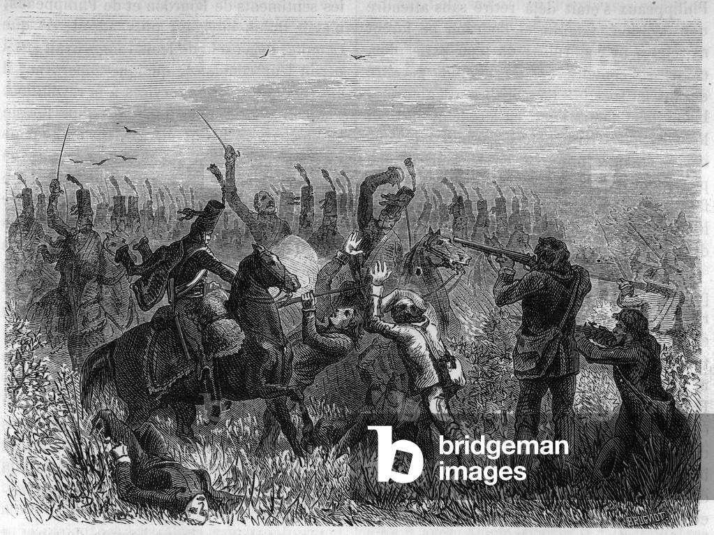 Complete Destruction of the Vendeens: Battle of Savenay, December 1793, 1866 (engraving)
