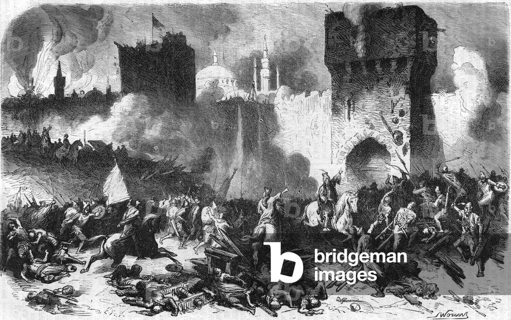 Capture of Constantinople by Mohamet II on 29 May 1453.