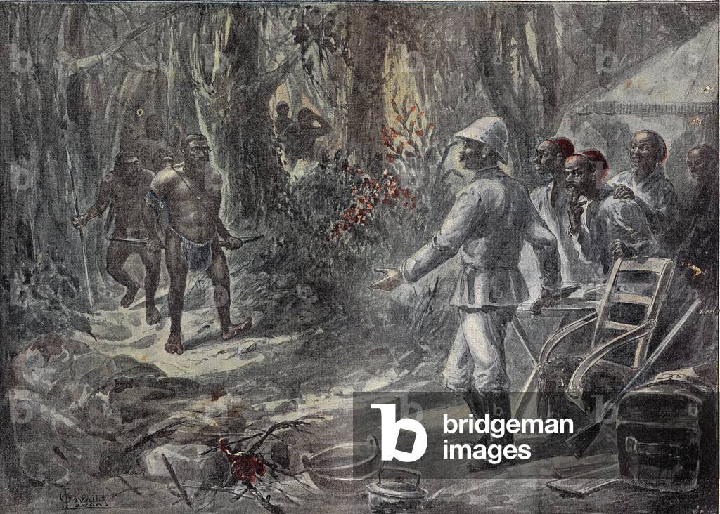 An English traveler Lloyd discovers the Pygmees while exploring Africa - in