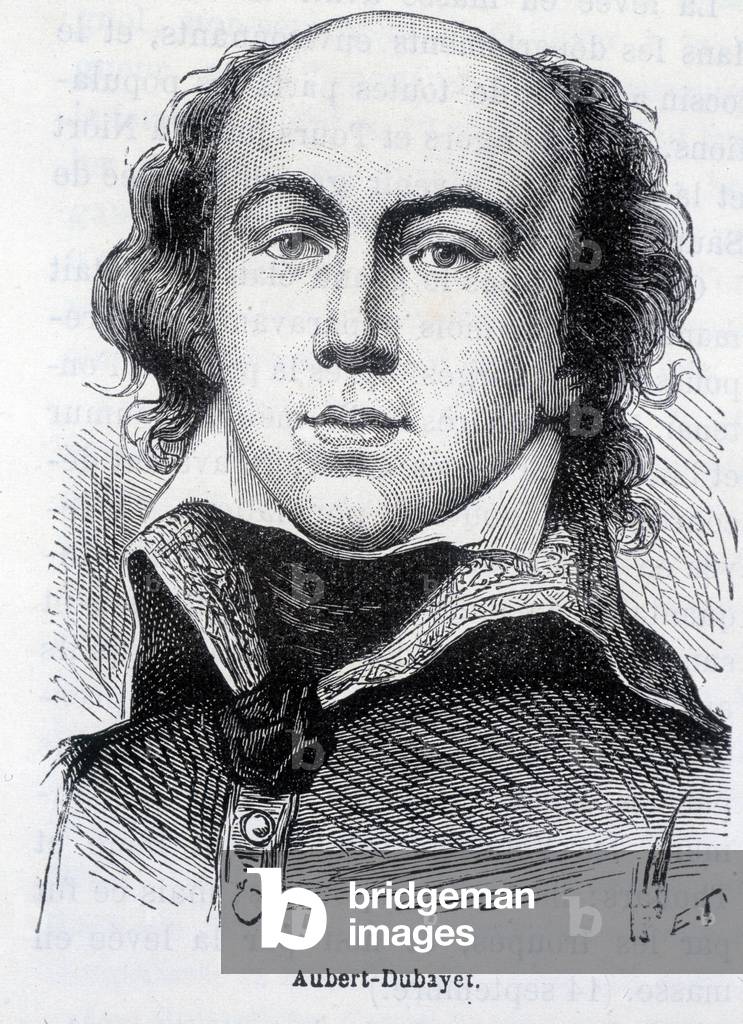 Portrait of Annibal Aubert Dubayet (1759-1797), military and politician of the French Revolution - in “” L'Histoire de France”” by Henri Martin, 19th century.