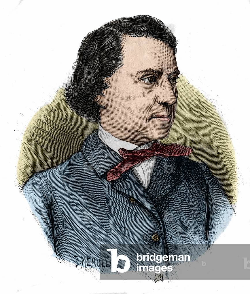 portrait of Louis Blanc, French politician and historian (1811-1882).