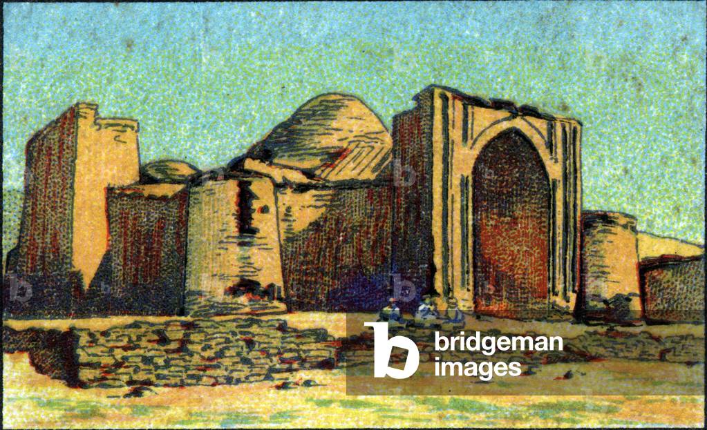 Ruin of an Afghan mosque 1936 (chromo)
