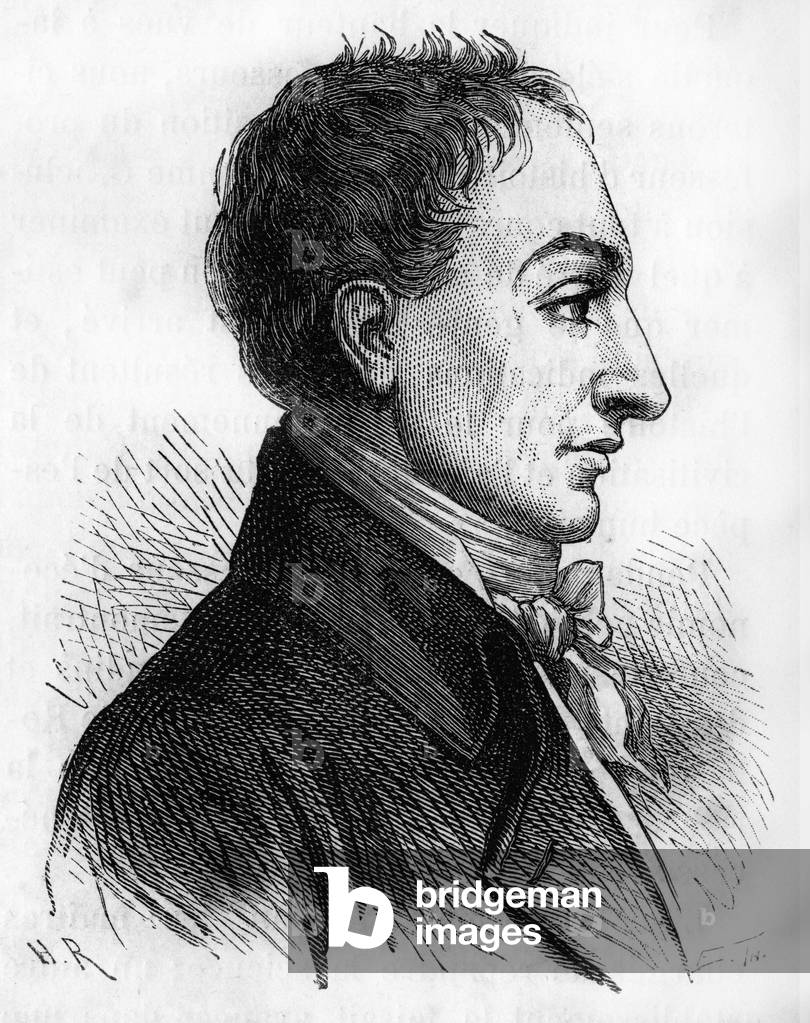 Porträt von Constantin François de Chasseboeuf Comte de Volney - in "Histoire de France" von Henri Martin, 19.
