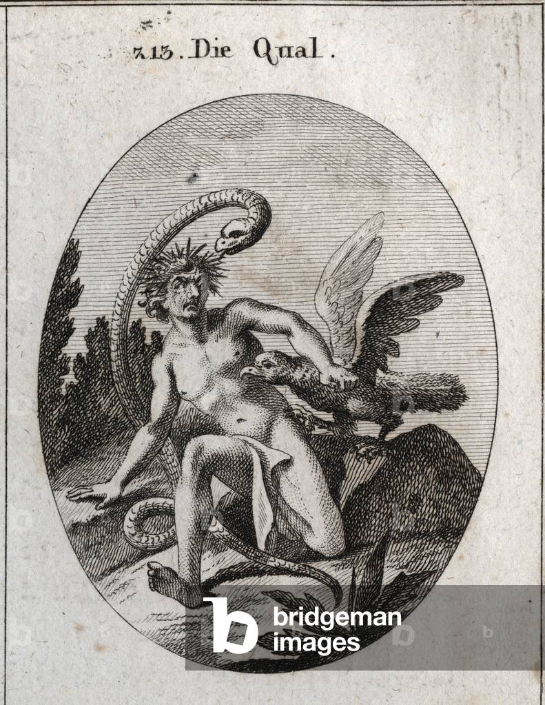 Image de Gravure représentant Illustration pour Iconologie ou idées de la sphère des passions et des allégorie