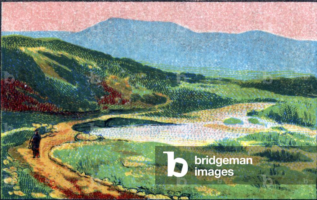 Vallee du Pactole in Turkey: the river of Lydie which once had gold glitter and where Cresus drew his fortune, 1936 (chromo)