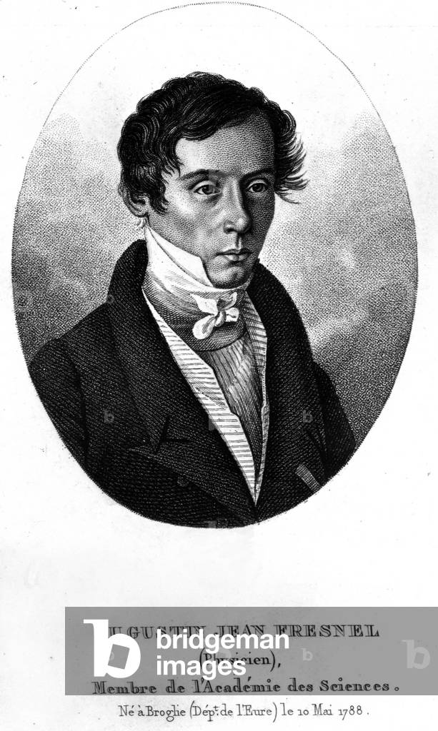 Portrait of Augustin Fresnel (1788-1827) French physicist