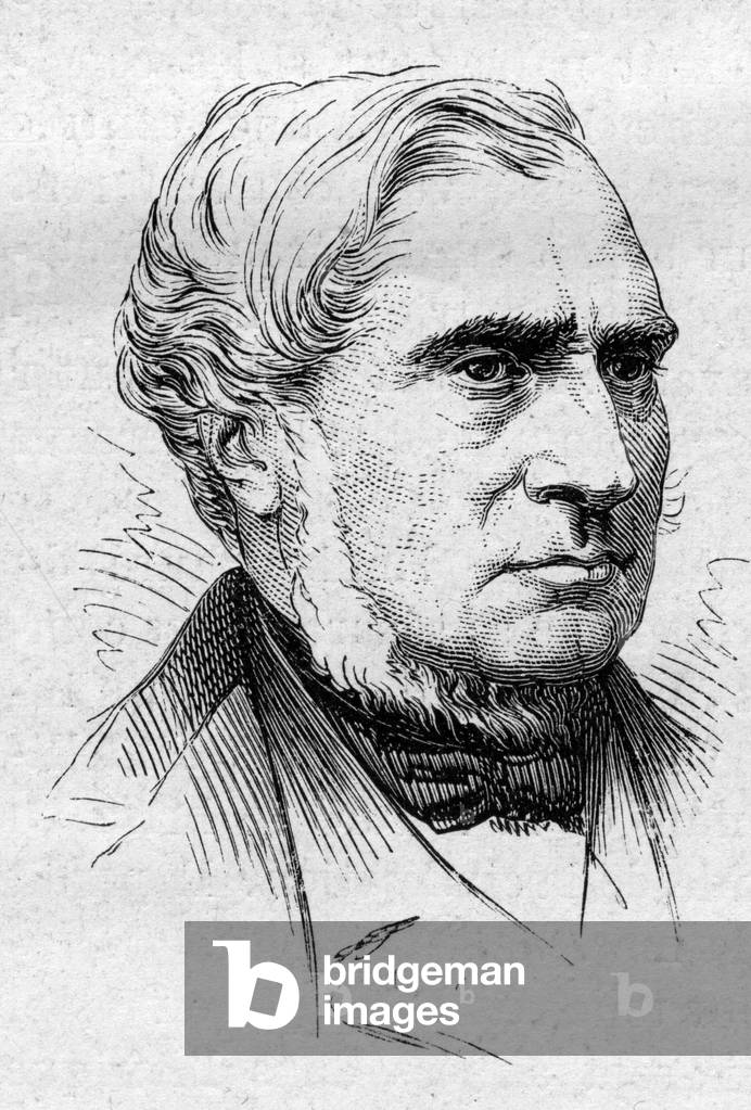 Portrait of Louis de Carne (1804-1876), French politician and academician. Engraving in “” Le Monde Illustré”” n°883 of 14 March 1874.