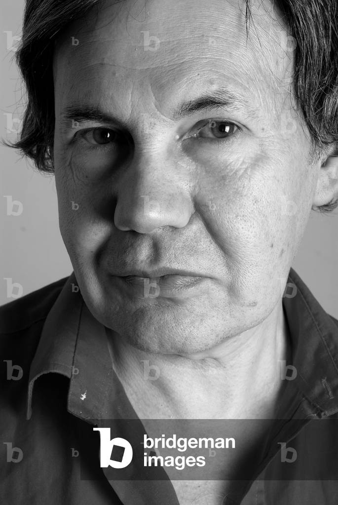 Portrait of Claude Mediavilla Painter, Calligrapher and Typographer in June 2007.