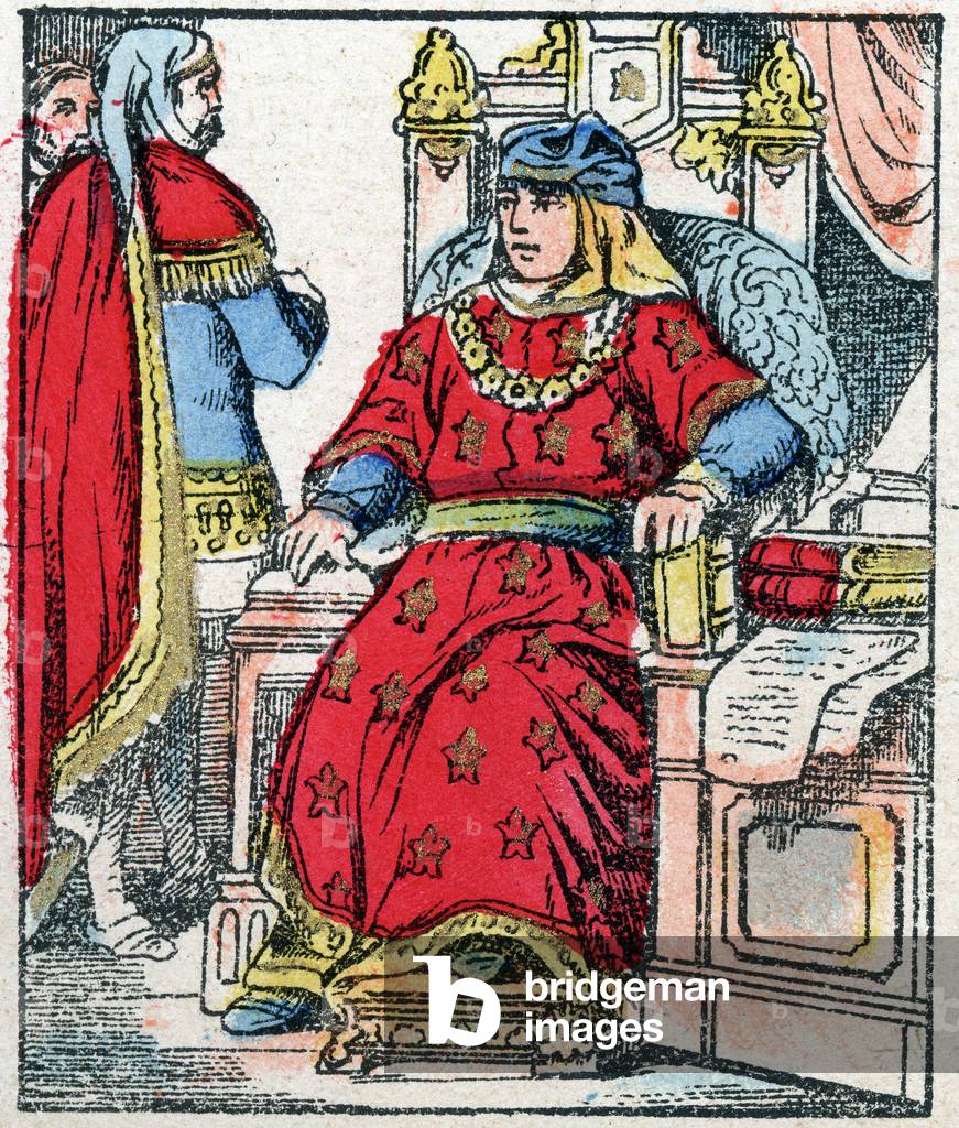 Portrait of Charles V the Wise, late 19th century (illustration)