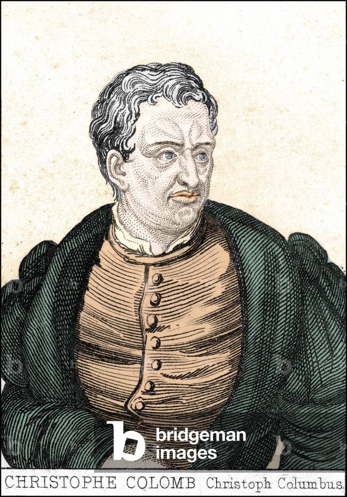 Portrait of the navigator Christopher Columbus (print)