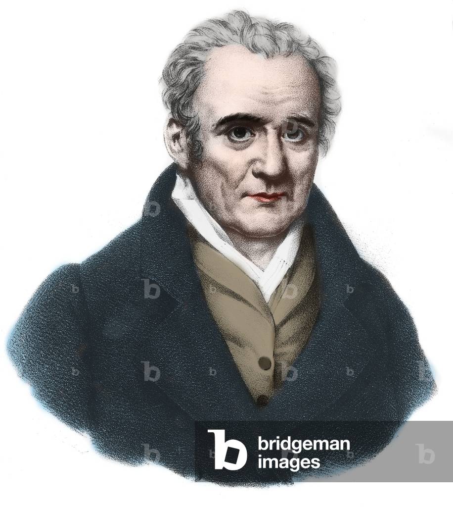 Portrait of Gaspard Monge, Count of Peluse, French mathematician and physicist (1746-1818) (engraving)