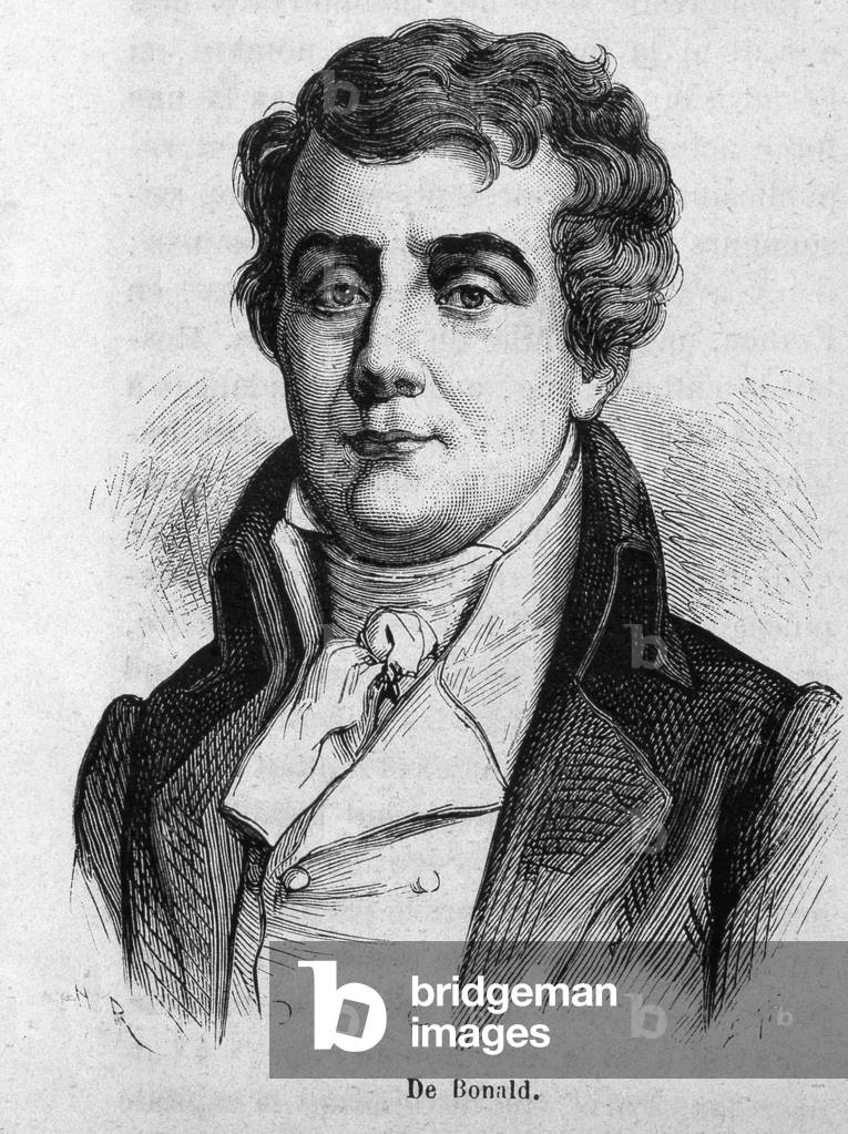 Portrait of Viscount Louis De Bonald (1754 - 1840).