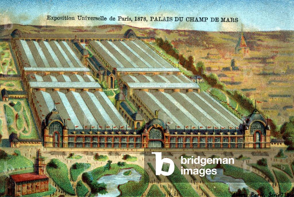The Palais du Champ de Mars at the Universal esposition of Paris in 1878