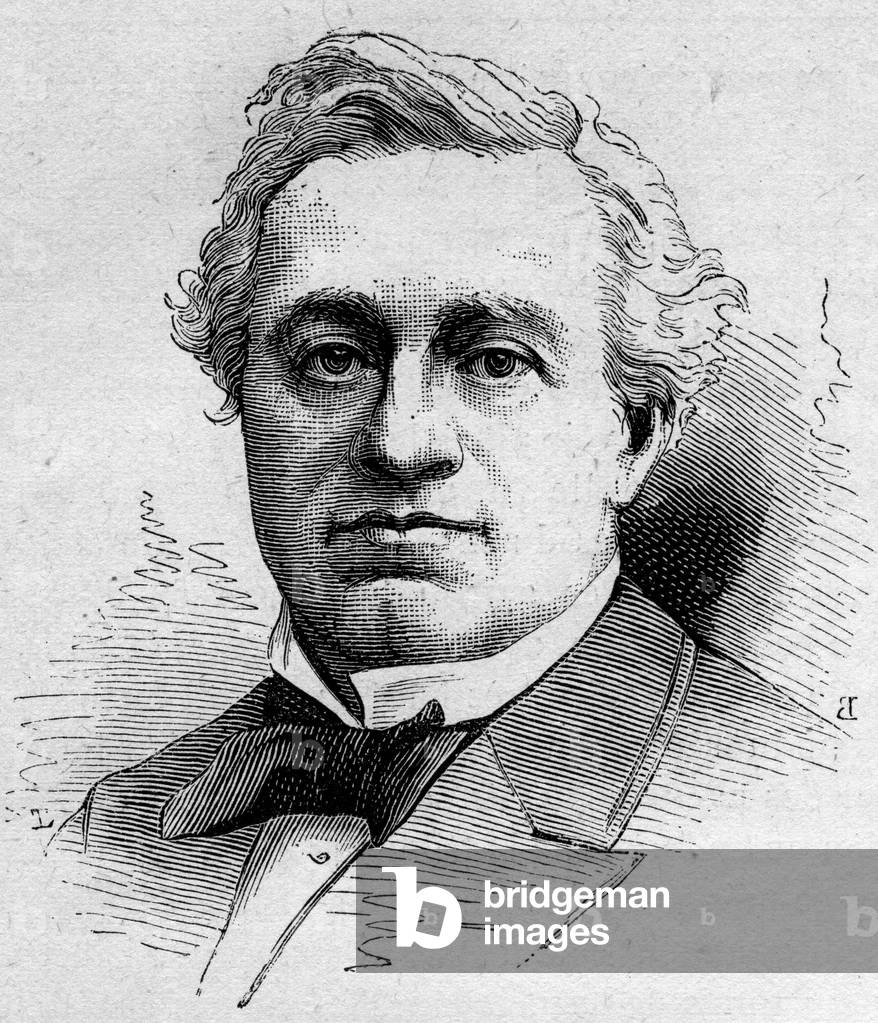 Portrait of Edmond Got (1822-1901), French comedian, member of the Comedie Francaise. Engraving in “” Le Monde Illustré”” n¡1168 of 16 August 1879.