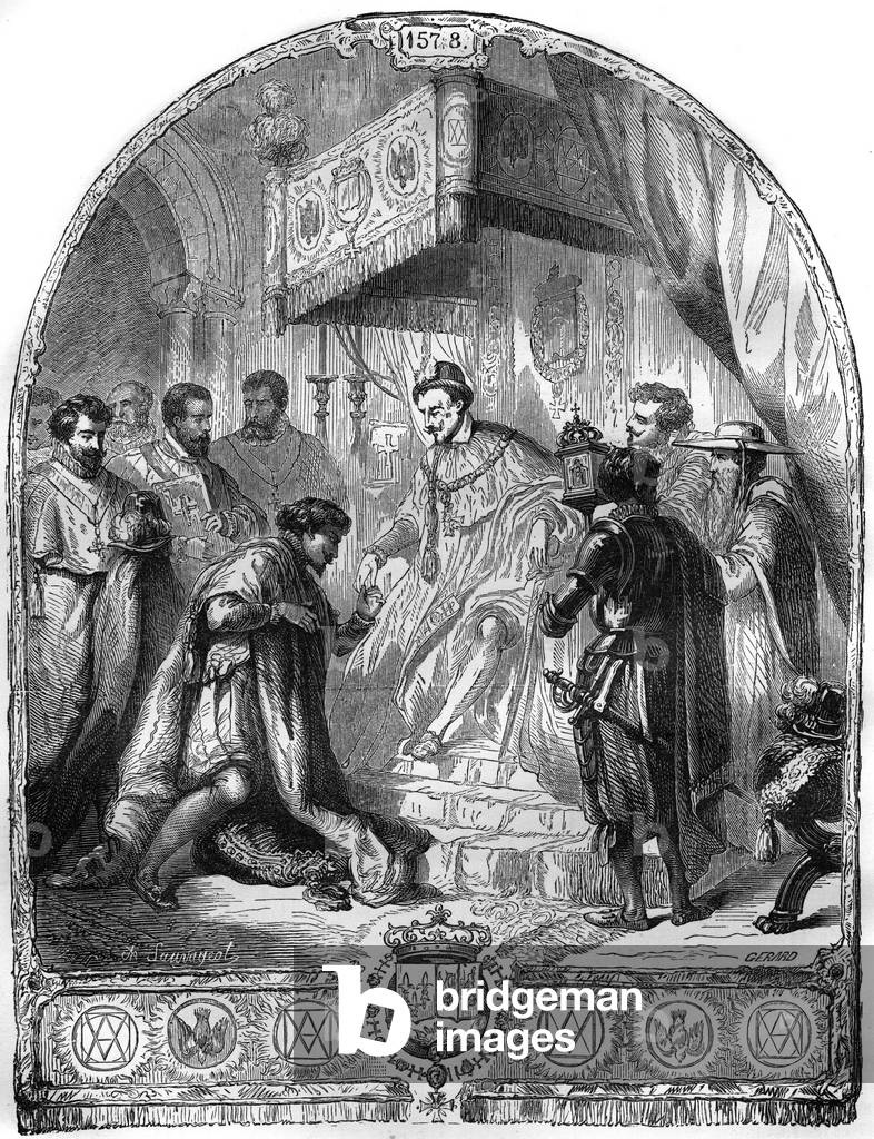 Institution of the Order of the Holy Spirit (Holy Spirit) by Henry III King of France in 1578.