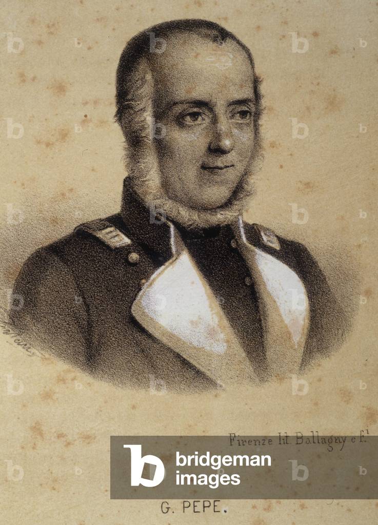 Portrait of Guglielmo Pepe (1783 - 1855),