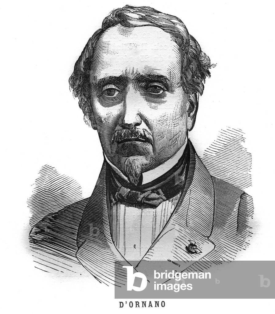 Portrait of Philippe Antoine d'Ornano (1784-1863), marechal of Empire. Engraving in “Les Illustrations De L'armee Francaise de 1789 a 1880””, 1881. Private Collection