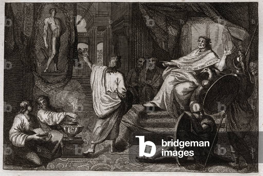 Illustration for the Royaumont Bible, 1811 (engraving)