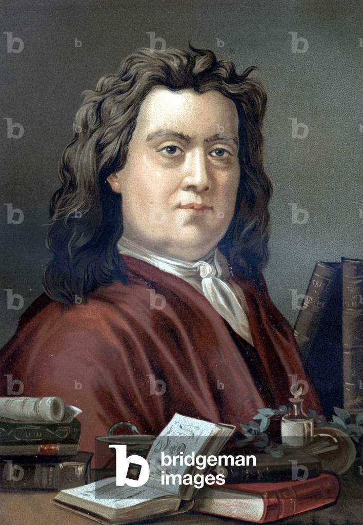 Portrait of Hermann Boerhaave (1668 - 1738), Dutch doctor and chemist, after “La Ciencia y sus Hombres” by Louis Figuier. Barcelona 1881