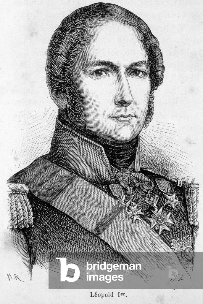 Portrait of Leopold I of Saxony Cobourg Gotha (Saxony-Coburg-Gotha, 1790-1865), King of the Belgians.
