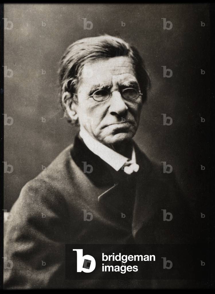 Portrait of Emile Littre (1801-1881), French lexicographer and philosopher.