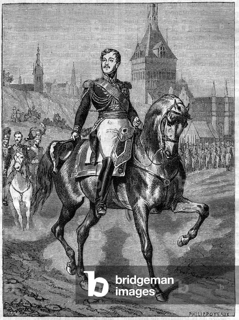Equestrian Portrait of General Jean Rapp (1771-1821) - Jean comte Rapp General francais (1772 -1821) - in “Histoire de l'empire en suite à l'histoire du consulate” by Adolphe Thiers -1879 - private collection