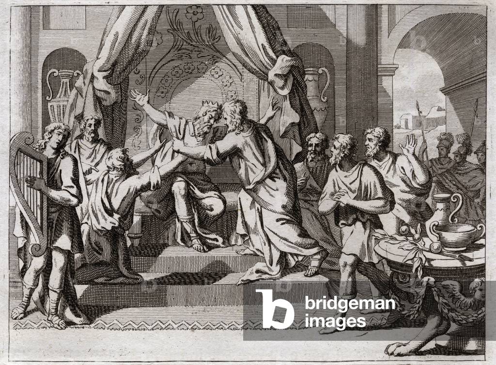 Illustration for the Royaumont Bible, 1811 (engraving)