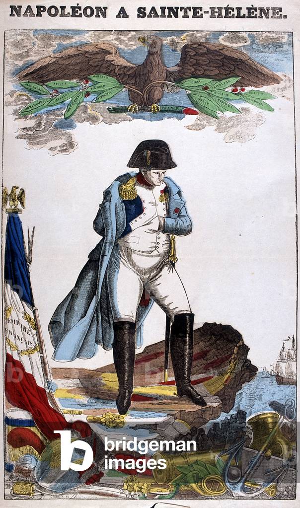 Portrait of Napoleon Bonaparte on St. Helena, 19th century.