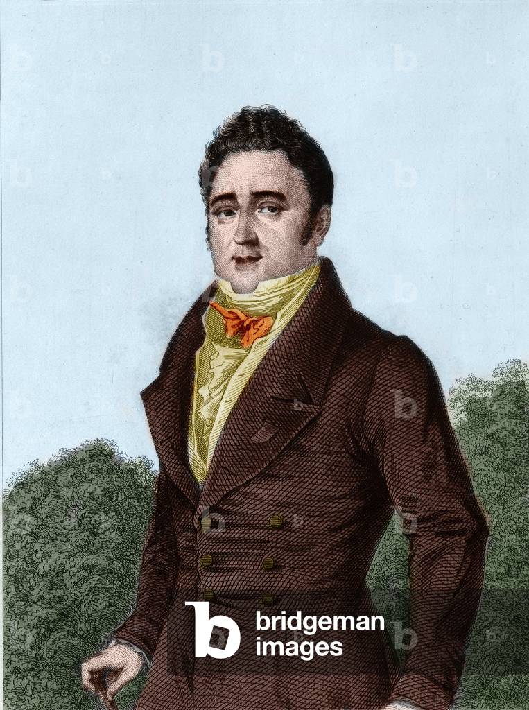 Jacques Lafitte (1767-1844), French banker and politician - engraving in “Histoire de la vie politique et privee de Louis Philippe”, 1852.