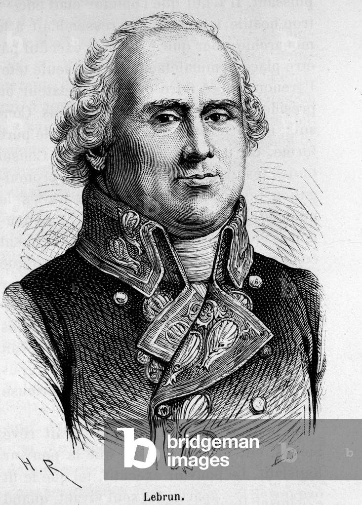 Portrait of Charles Francois Lebrun (1739-1824), French politician.