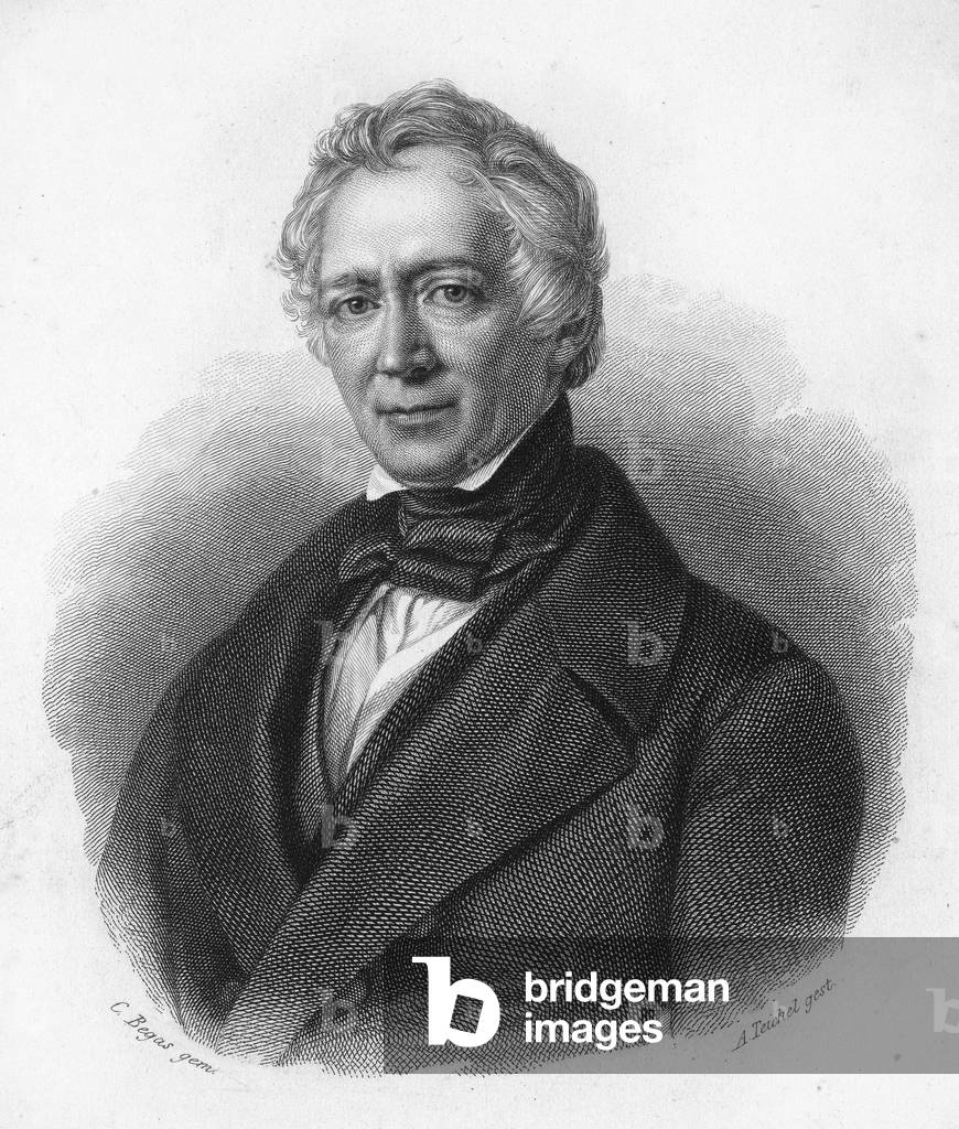 portrait of Friedrich von Raumer. 19th century German historian.