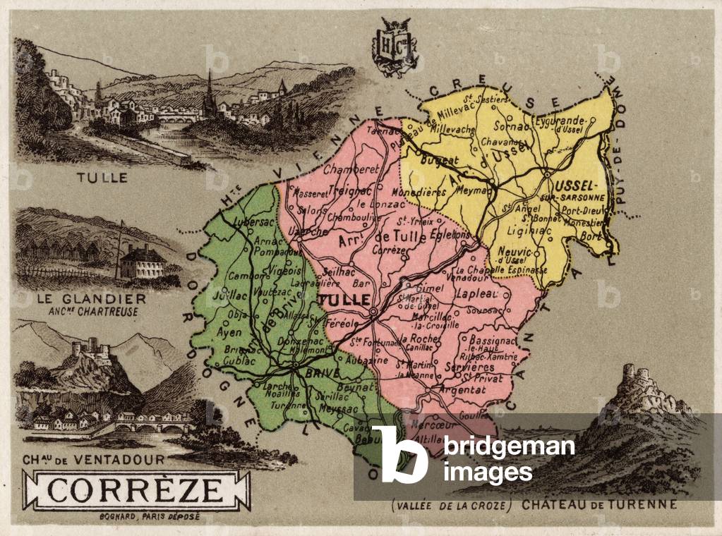 La Correze, Le Limousin, France, 1910 (chromo)