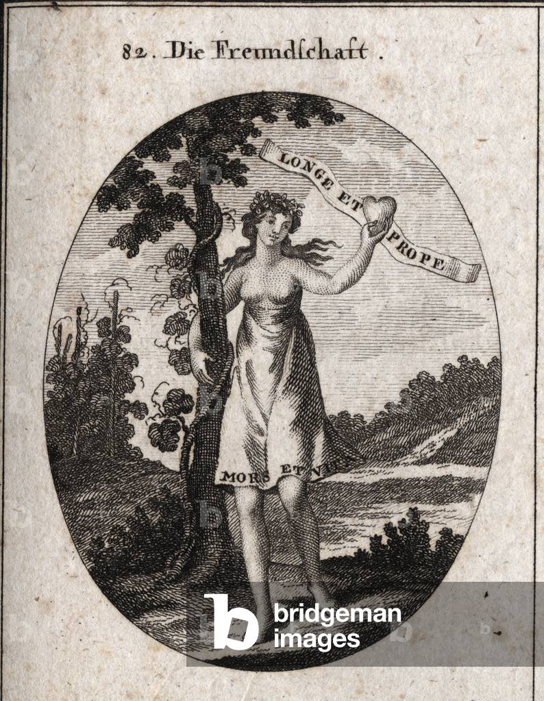 Illustration for Iconology or ideas from the sphere of passions and allegories, Vienna 1801 (engraving)