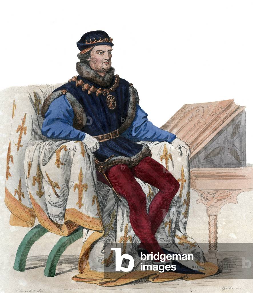 Porträt von Rene von Anjou, auch bekannt als König Rene I von Neapel (1409-1480).