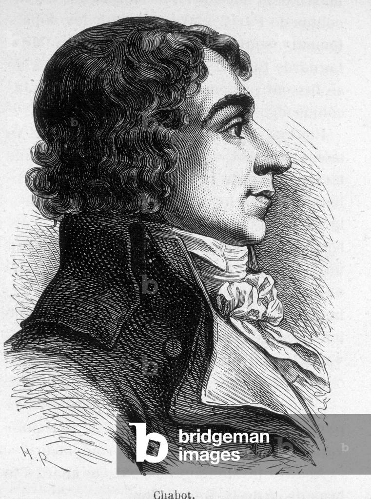 Portrait of Francois Chabot, 19th century (engraving)