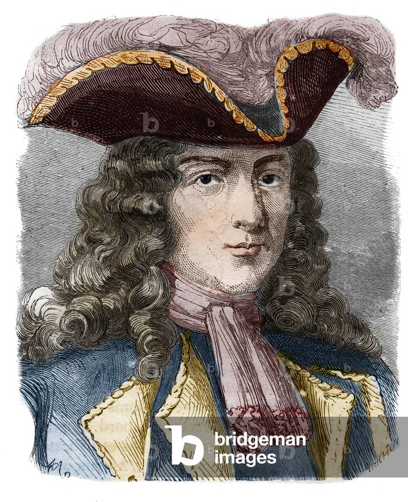 Jean-Bernard Louis de Saint Jean, Baron de Pointis, French admiral and privateer. Engraving of the 19th century.