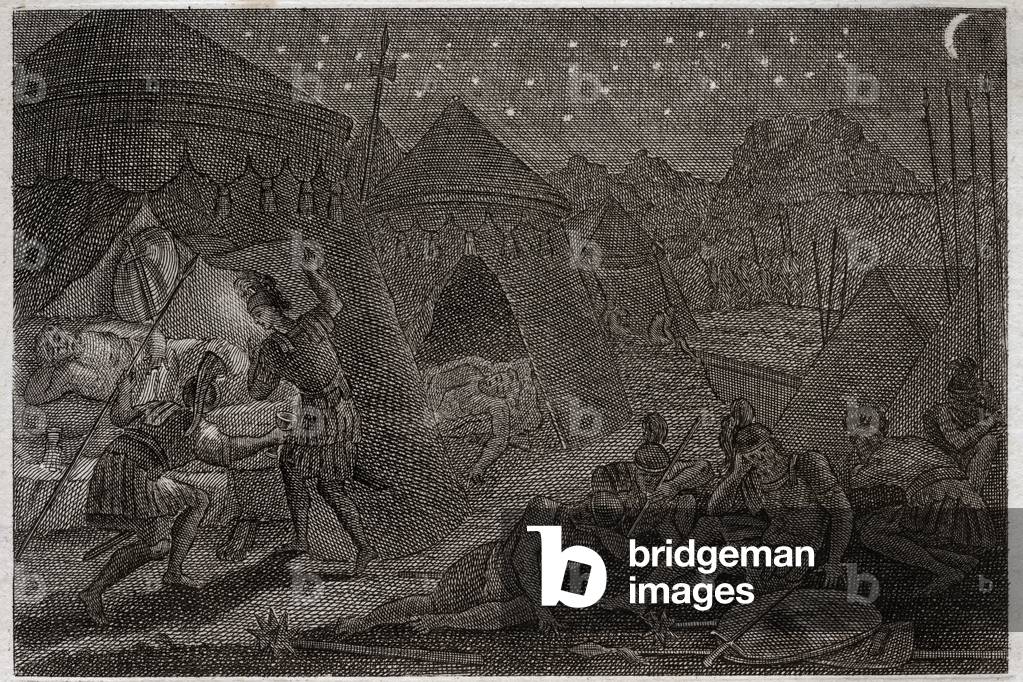 Illustration for the Royaumont Bible, 1811 (engraving)