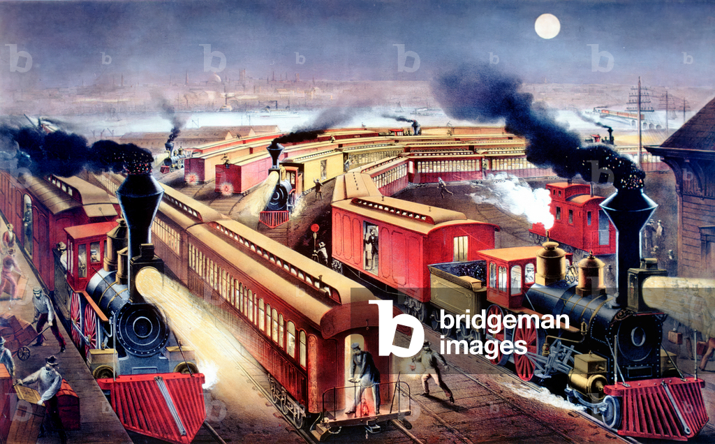 Railway in the United States, 1885.