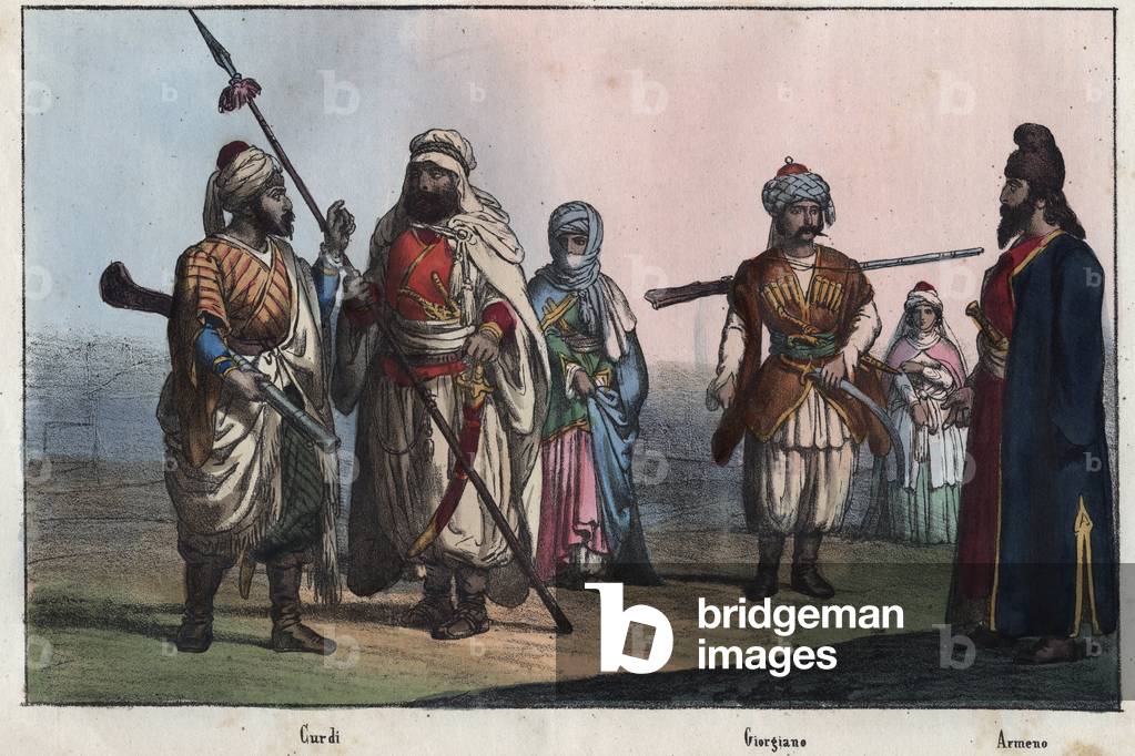 Traditional Kurdish costumes - Georgian - Armenian -