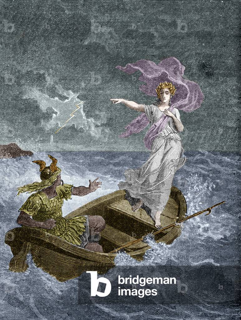 Vercingetorix and Druidesse. In “Histoire de la magic du Monde supernaturel et de la Fatalite a travers les temps et les peuples”, Furne Jouvet et et Cie editeurs (1880).