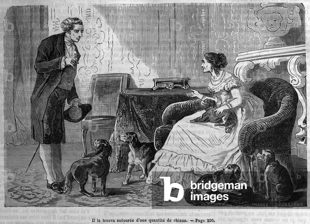 Illustration for 'La Chartreuse de Parma' by Stendhal in 'Le Diary du dimanche' from 1872.