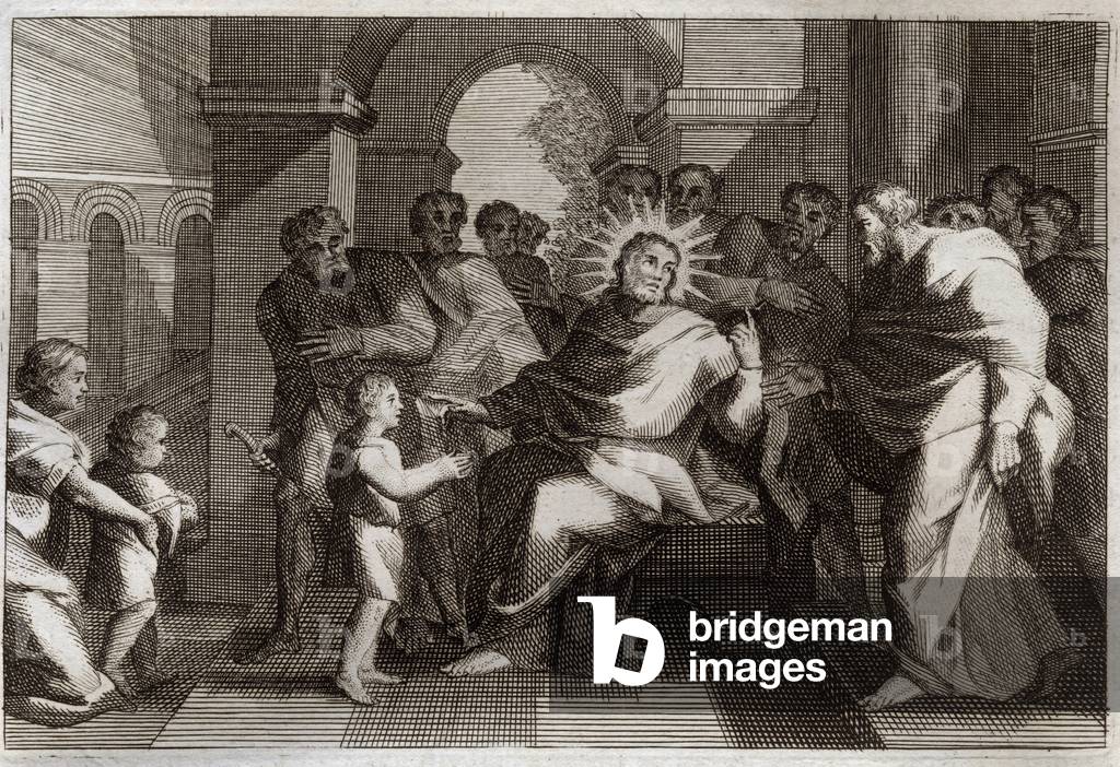 Illustration for the Royaumont Bible, 1811 (engraving)