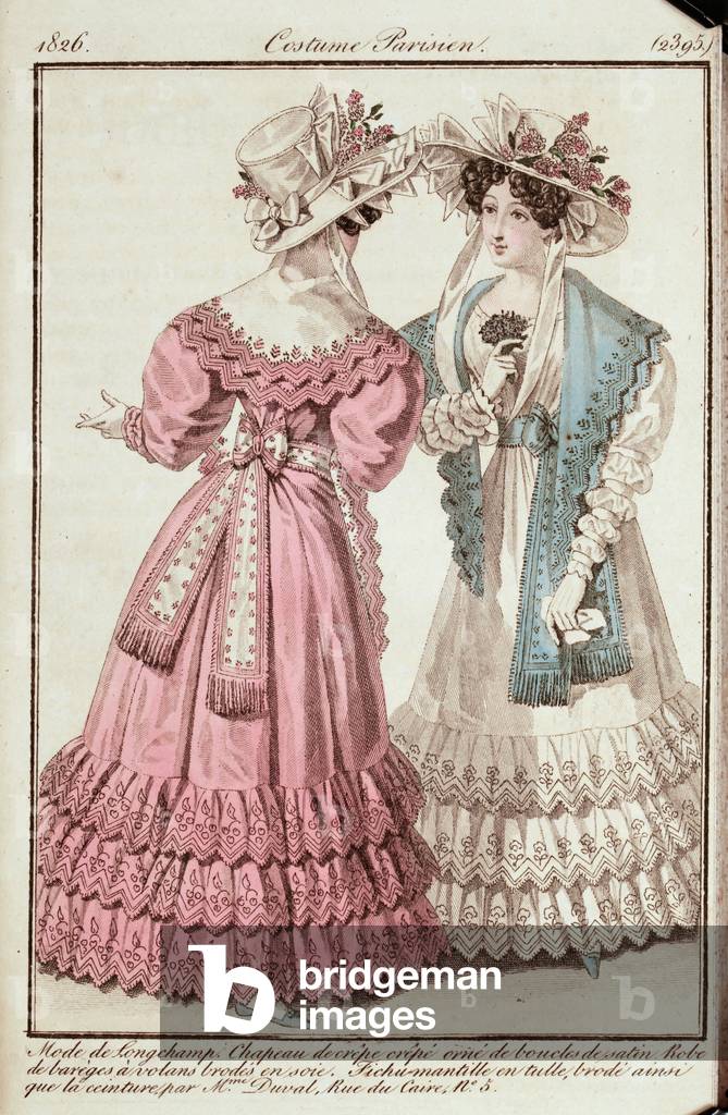 Fashion, France, 19th century - Women's Fashion - Ladies and Fashion Journal, Parisian Costumes, 1826 -