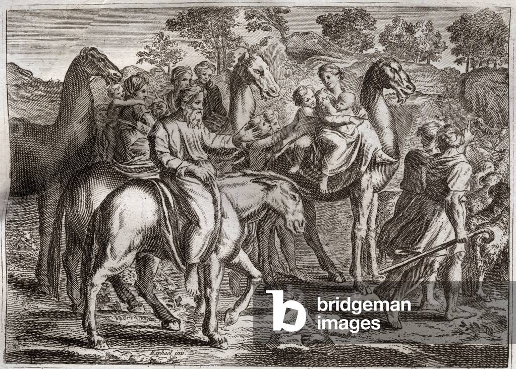Illustration for the Royaumont Bible, 1811 (engraving)
